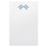 Argentina and La Pampa Crossed Flags Custom Stationery
