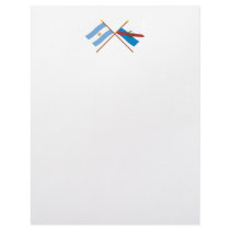 Argentina and La Rioja Crossed Flags Letterhead