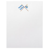 Argentina and Mendoza Crossed Flags Personalized Letterhead