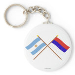 Argentina and Misiones Crossed Flags Key Chain