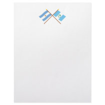 Argentina and Neuquén Crossed Flags Personalized Letterhead