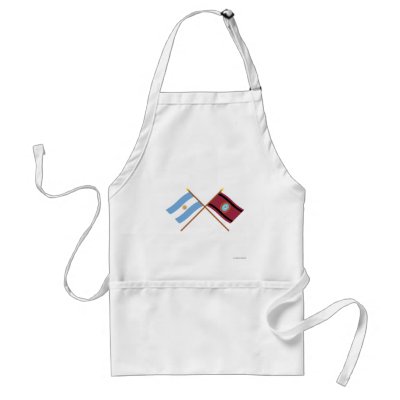 Argentina and Salta Crossed Flags Apron by Vexillophile