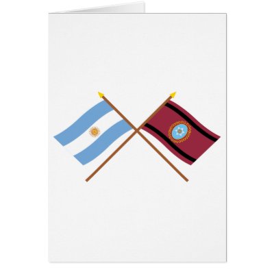 Argentina and Salta Crossed Flags Cards by Vexillophile