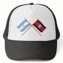 Argentina and Salta Crossed Flags Trucker Hats