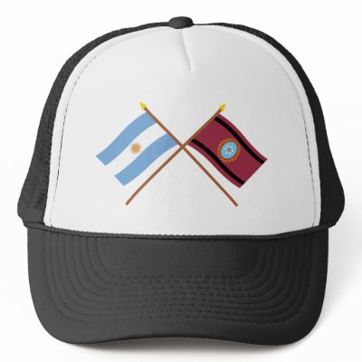 Argentina and Salta Crossed Flags Trucker Hats by Vexillophile