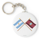 Argentina and Salta Crossed Flags Keychains