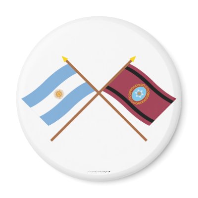 Argentina and Salta Crossed Flags Refrigerator Magnet by Vexillophile