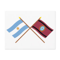 Argentina and Salta Crossed Flags Post Card
