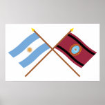 Argentina and Salta Crossed Flags posters