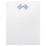 Argentina and San Juan Crossed Flags Personalized Letterhead