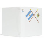 Argentina and San Luis Crossed Flags Vinyl Binder