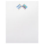 Argentina and Santa Cruz Crossed Flags Letterhead