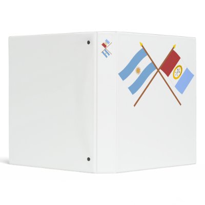 Argentina and Santa Fe Crossed Flags Binder by Vexillophile