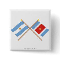 Argentina and Santiago del Estero Crossed Flags Pins