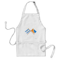 Argentina and Tierra del Fuego Crossed Flags Apron