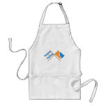 Argentina and Tierra del Fuego Crossed Flags aprons