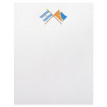 Argentina and Tierra del Fuego Crossed Flags Custom Letterhead