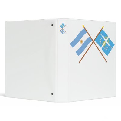 Argentina and Tucumán Crossed Flags Vinyl Binders by Vexillophile