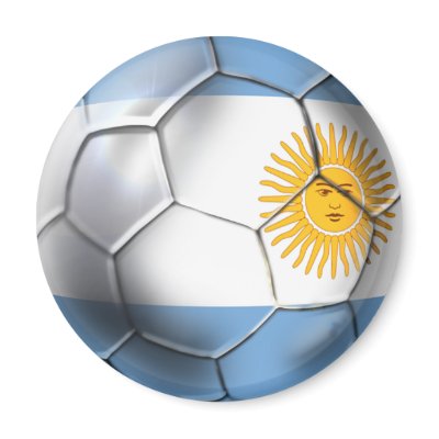Argentina Argentine Soccer Ball Shirts Refrigerator Magnets by SoccerJersey