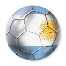 Argentina Argentine Soccer Ball Sports fans magnets