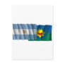 Argentina & Buenos Aires waving flags Post Cards