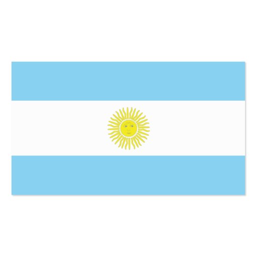 Argentina - Business Business Card Template (back side)