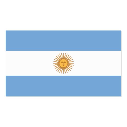 Argentina Business Card Template (front side)