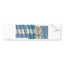 Argentina & Chaco waving flags Bumper Stickers
