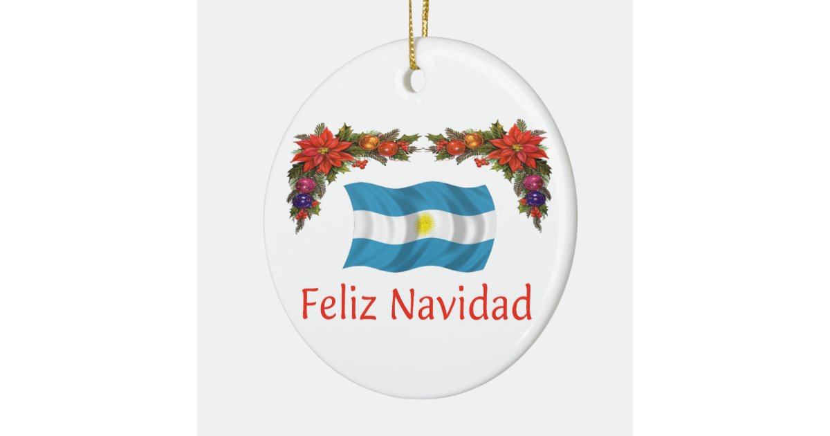 Argentina Christmas Ceramic Ornament Zazzle
