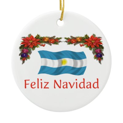 Argentina Christmas Christmas Tree Ornaments