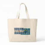 Argentina & Chubut waving flags Tote Bag