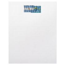 Argentina & Chubut waving flags Letterhead Template