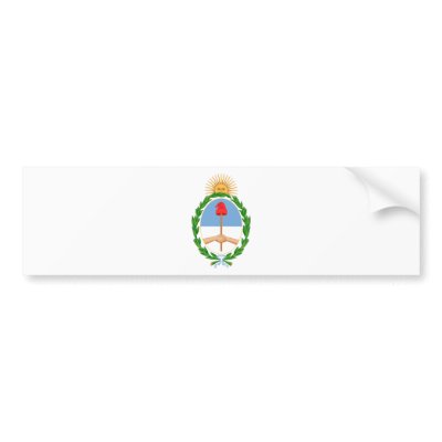 Argentina Coat of arm AR Bumper Stickers by tflags
