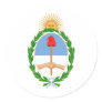 Argentina Coat of arm AR Round Sticker