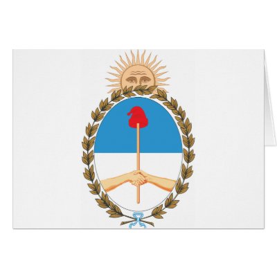 Argentina Coat Of Arms Card by teyes143