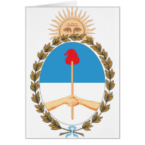 Argentina Coat Of Arms Greeting Cards