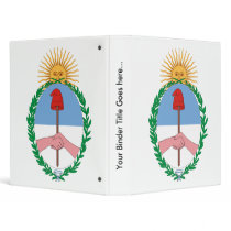 Argentina Coat of Arms detail Vinyl Binders
