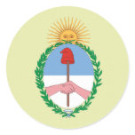 Argentina Coat of Arms detail Round Stickers