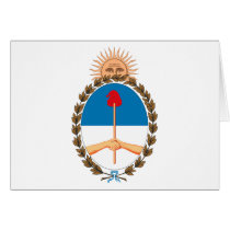 Argentina Coat of Arms Greeting Card cards
