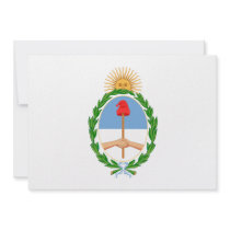 Argentina Coat of Arms Custom Invitations