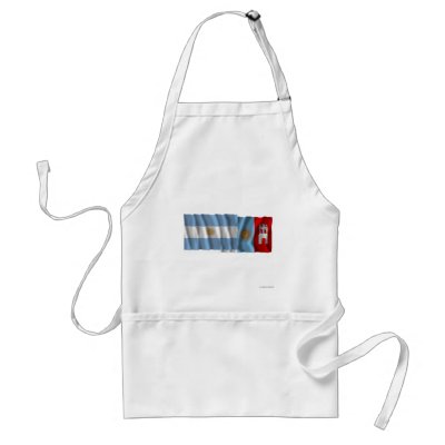 Argentina & Córdoba waving flags Apron by Vexillophile