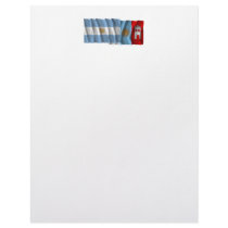 Argentina & Córdoba waving flags Letterhead Template