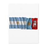 Argentina & Córdoba waving flags Post Cards