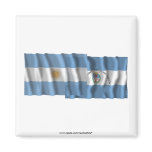 Argentina & Corrientes waving flags Refrigerator Magnet