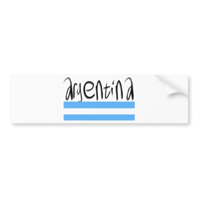 Argentina design! bumper stickers by angeria