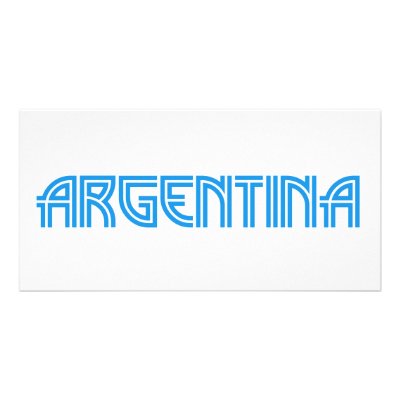 Argentina design! custom photo card by angeria