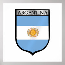 Argentina emblem La Albiceleste soccer gifts Poster
