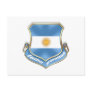 Argentina fans soccer futbol shield emblem badge postcard