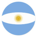 Argentina Fisheye Flag Sticker