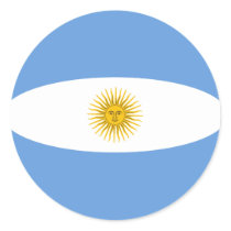 Argentina Fisheye Flag Sticker by FlagAndMap Argentina Fisheye Flag Sticker